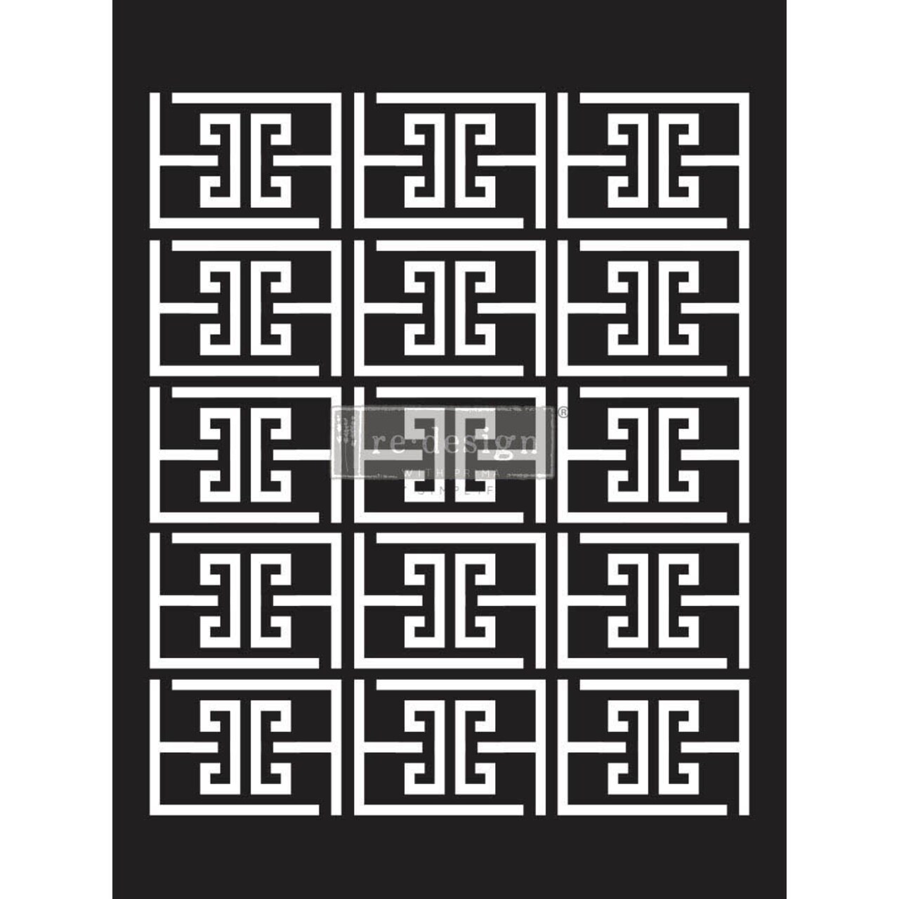 Redesign With Prima Decor Stencils - Something Geometric - 1 pc, sheet size 9"x12" 655350656645